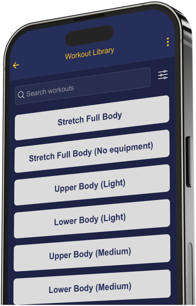 GOAT Sports App - Workout Library